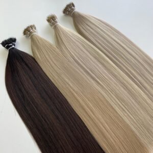 Extensions Nanotip cheveux russes plats